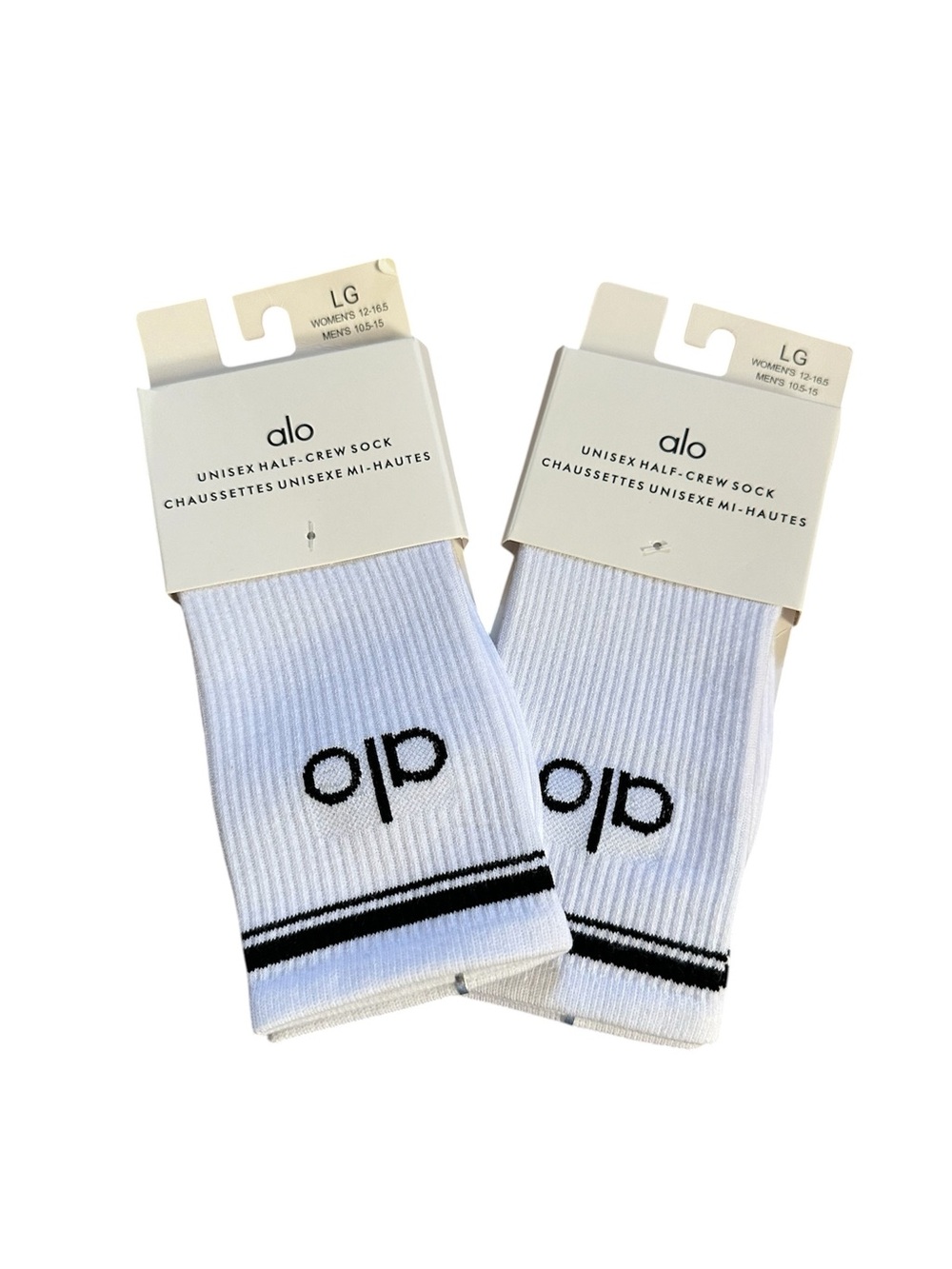 NWT 2X Alo Half Crew sock